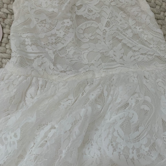 Lace White Dress by Nicolette's Couture - Picture 3 of 3